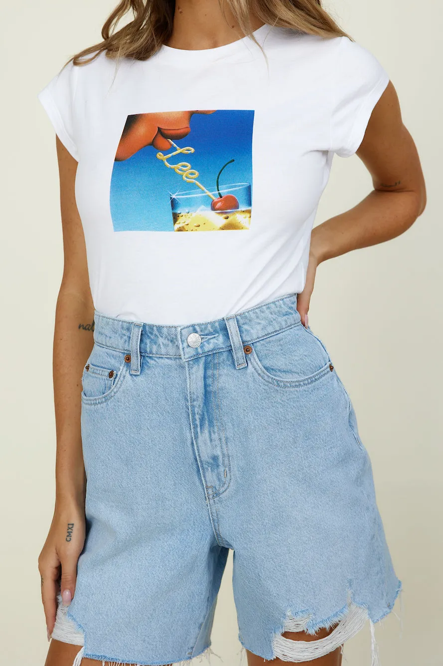LEE 90s Baby Tee Cherry Bomb