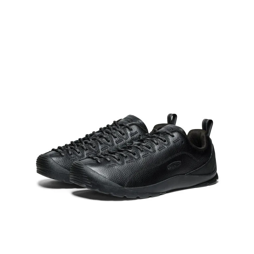 Men's Jasper Suede Sneakers  |  Black Smooth Leather