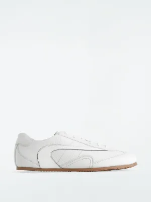 Minimal leather trainers