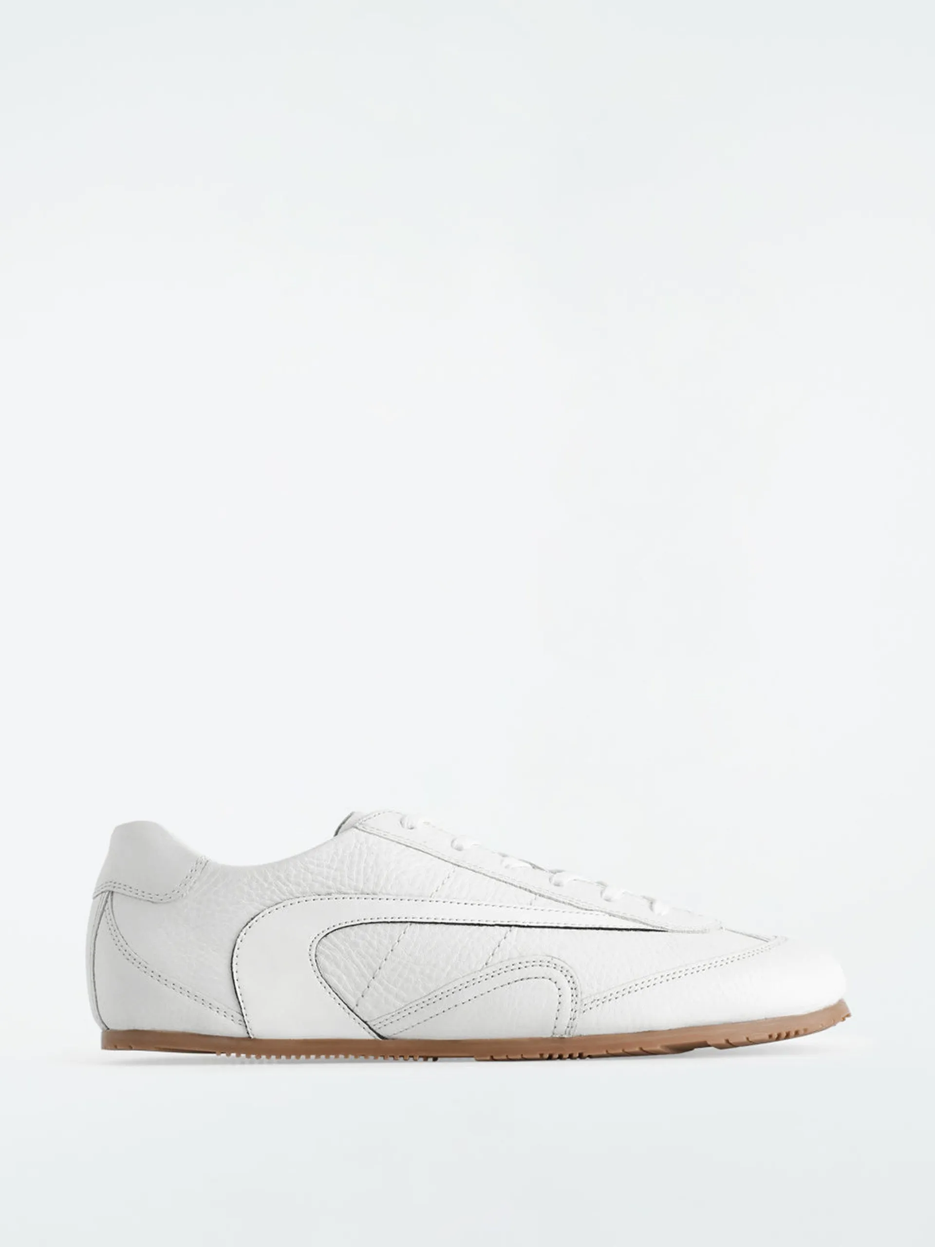 Minimal leather trainers