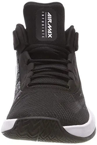 Nike Men's Air Max Infuriate 2 Mid Basketball Shoe Black/White/Anthracite Size 9 M US