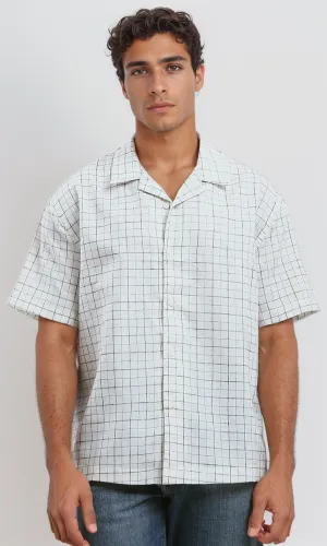 O191222 Short Sleeves Plaids Multicolour Summer Shirt