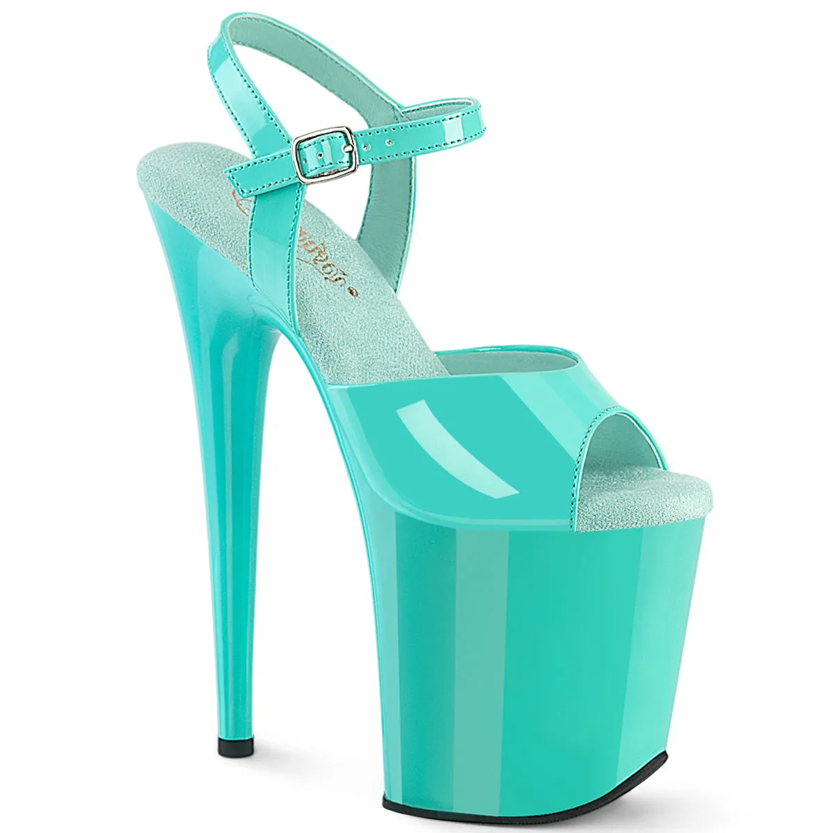 Pleaser Exotic Stripper Shoes Flamingo-809 Platform Ankle Strap Sandal