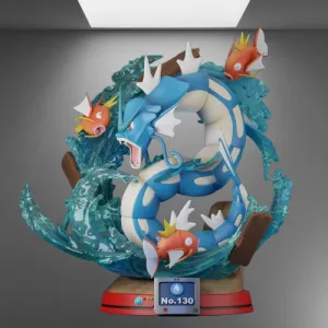 Pokémon's Atrocious Water Serpen Gyarados 3D Printing STL File