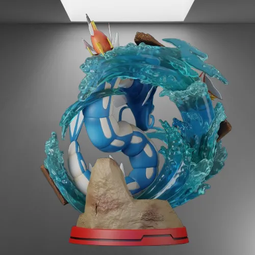 Pokémon's Atrocious Water Serpen Gyarados 3D Printing STL File