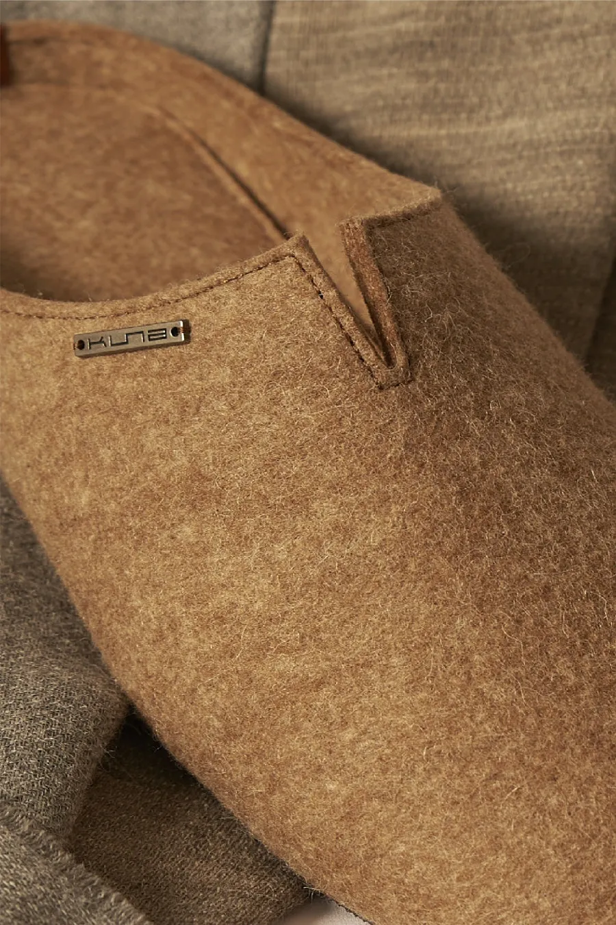 Rennen Slippers Alpaca & Wool Color Marron