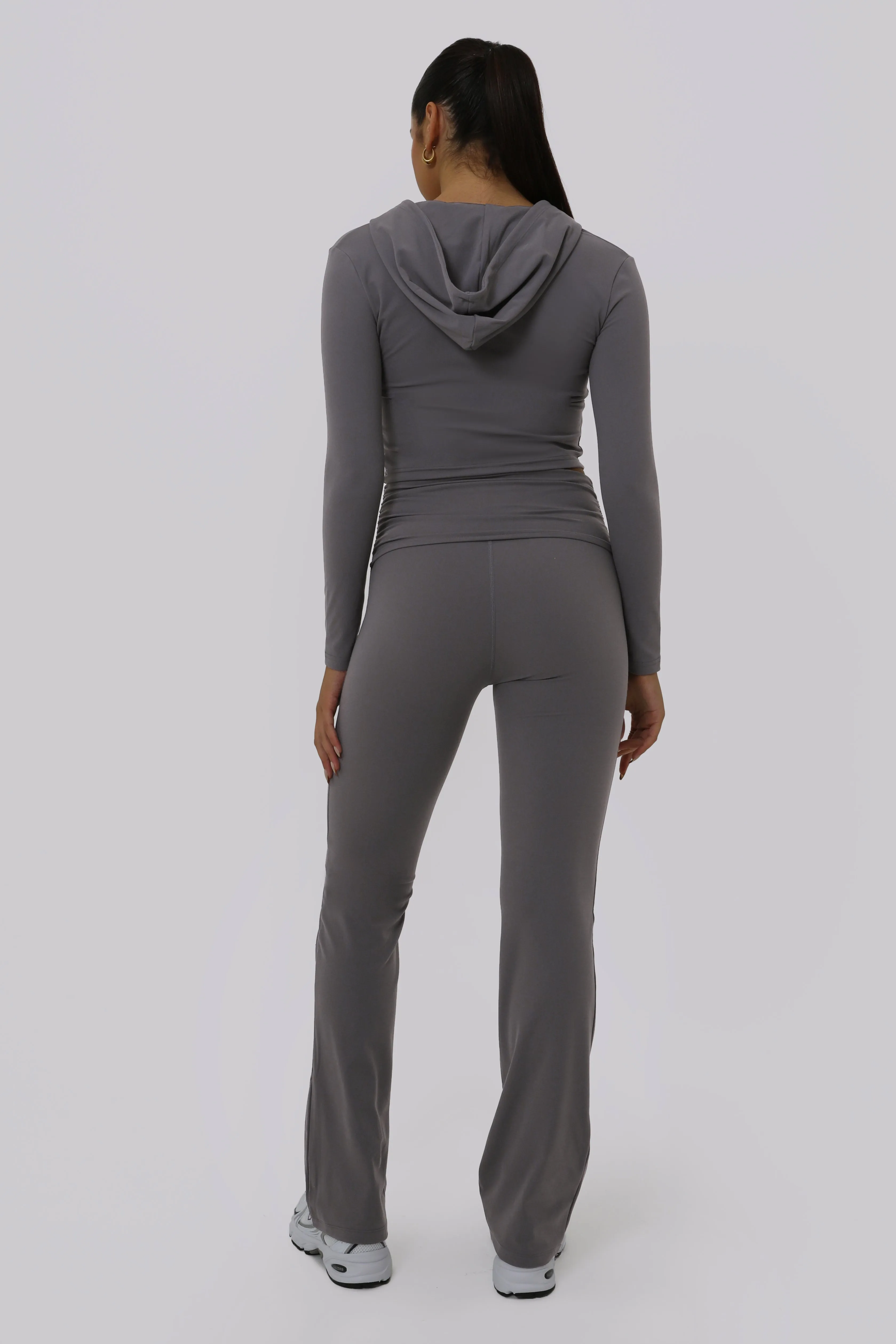 Ruched Fitted Flares - Cloud