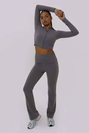 Ruched Fitted Flares - Cloud