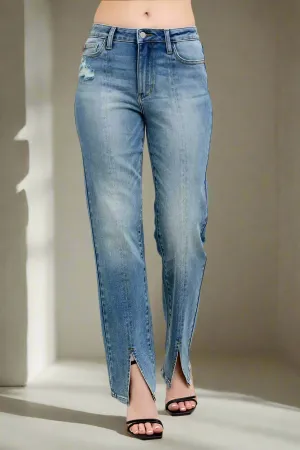 Sevyn High-Waist Vintage Wash Straight Jeans | Judy Blue