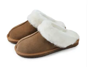 Slippers Ladies Sheepskin Chestnut