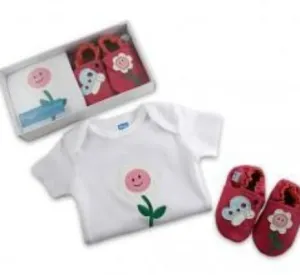 Snuggle Feet Gift Set Smiley Flower 6-12 Months