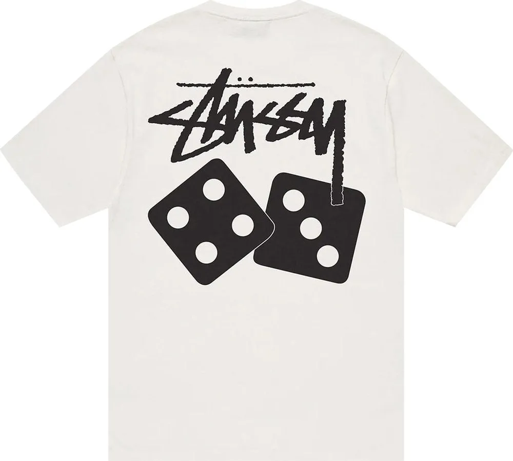 Stussy Dice Pigment Dyed Tee Natural