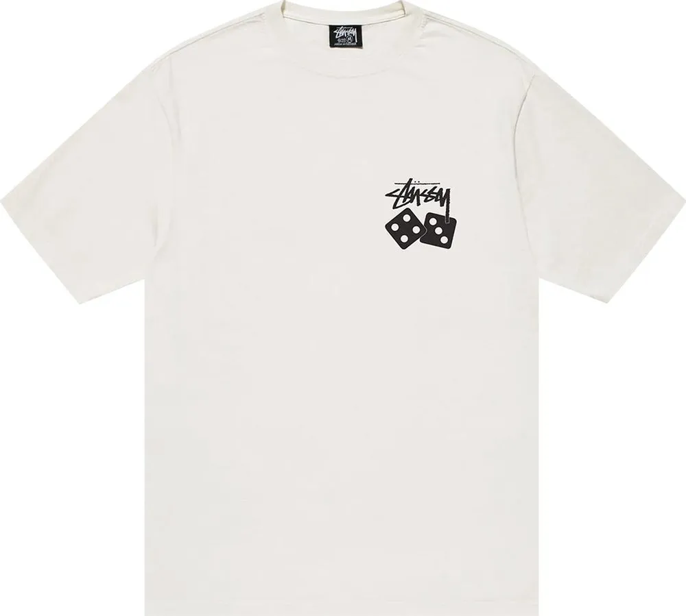 Stussy Dice Pigment Dyed Tee Natural