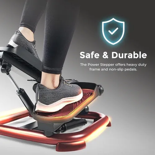 Sunny Health & Fitness 2-In-1 Premium Power Stepper w/ Resistance Bands, up to 330lbs