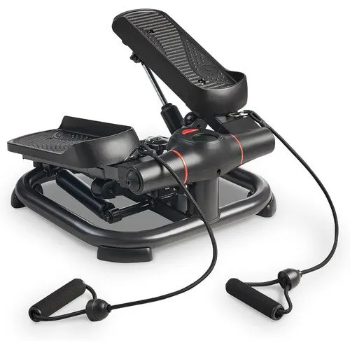 Sunny Health & Fitness 2-In-1 Premium Power Stepper w/ Resistance Bands, up to 330lbs