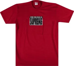 Supreme Who The Fuck Tee Red