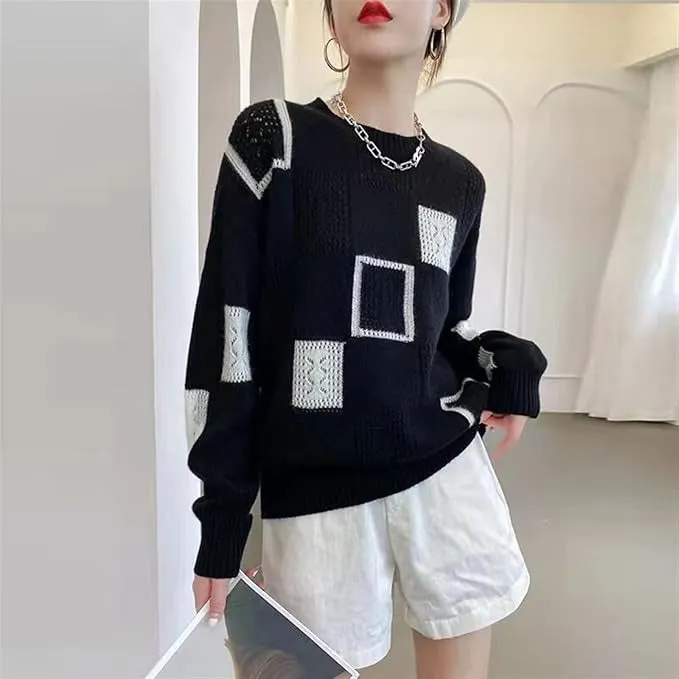 Talia | Relaxed Geometric Pullover