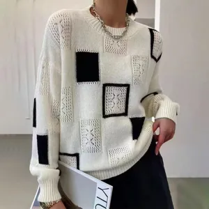 Talia | Relaxed Geometric Pullover