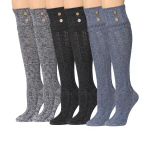 Tipi Toe Women's 3-Pairs Winter Warm Cushioned Comfortable Breathable