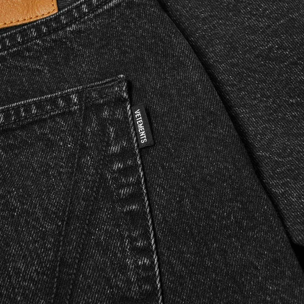 Vetements Haute Couture Magic Fit Denim Black