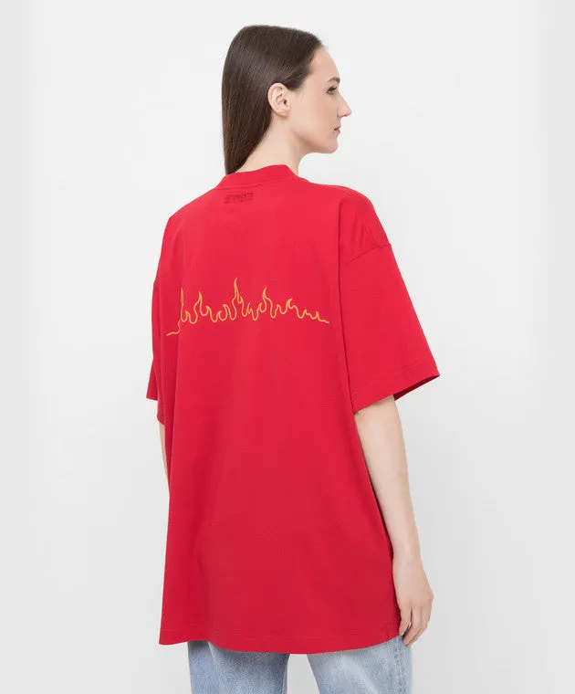 Vetements Hotter Than Your Ex T-Shirt Red