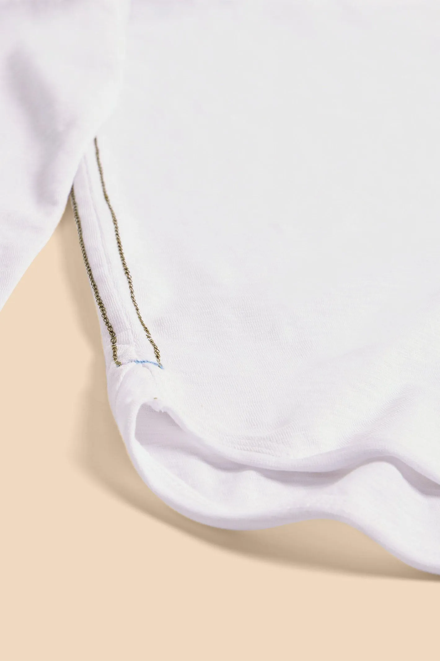White Stuff T-Shirt Clara Long Sleeve Brilliant White 440353