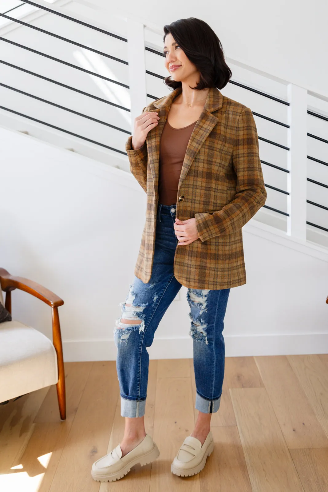 World Class Plaid Blazer (Online Exclusive)